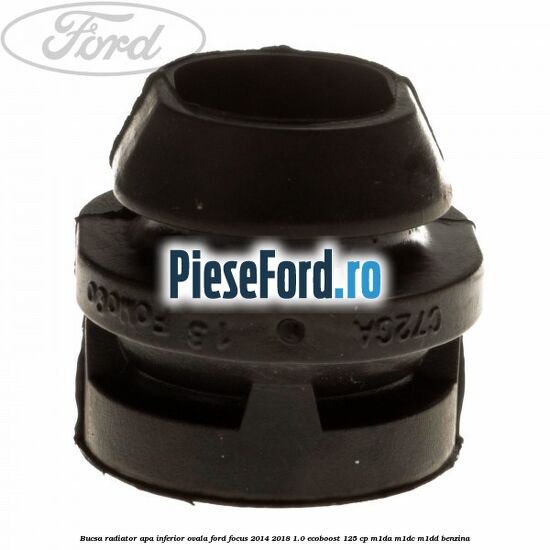 Bucsa radiator apa, inferior ovala Ford Focus 2014-2018 1.0 EcoBoost 125 cp M1DA, M1DC, M1DD benzina