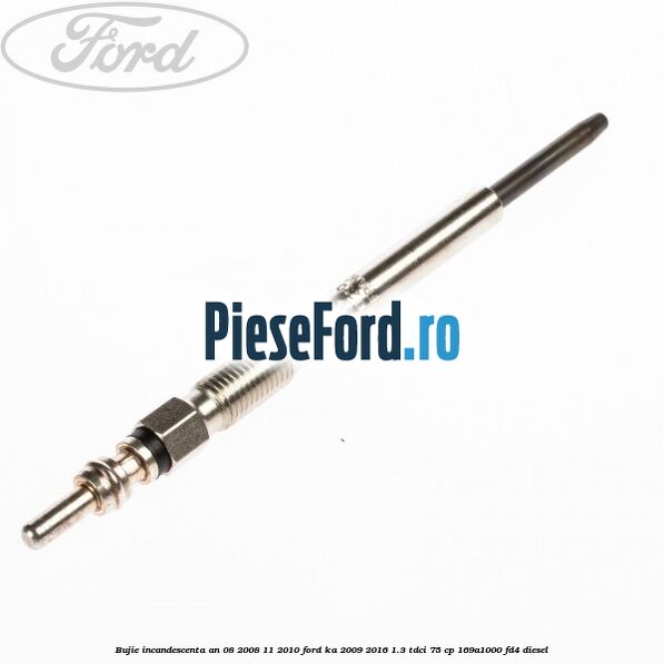 Bujie incandescenta an 08/2008-11/2010 Ford Ka 2009-2016 1.3 TDCi 75 cp 169A1000, FD4 diesel