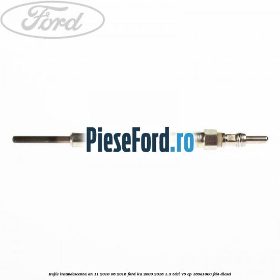 Bujie incandescenta an 11/2010-06/2016 Ford Ka 2009-2016 1.3 TDCi 75 cp 169A1000, FD4 diesel