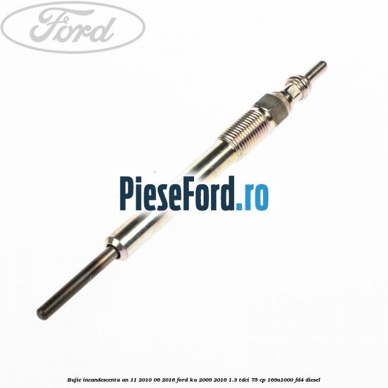 Bujie incandescenta an 11/2010-06/2016 Ford Ka 2009-2016 1.3 TDCi 75 cp 169A1000, FD4 diesel
