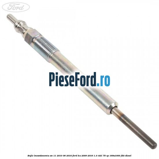 Bujie incandescenta an 11/2010-06/2016 Ford Ka 2009-2016 1.3 TDCi 75 cp 169A1000, FD4 diesel