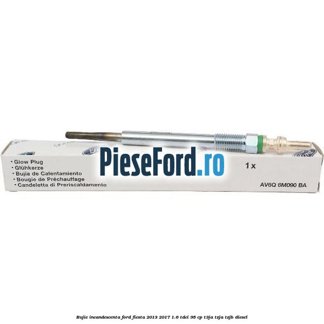 Bujie incandescenta Ford Fiesta 2013-2017 1.6 TDCi 95 cp