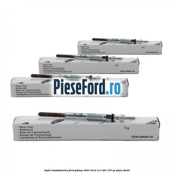Bujie incandescenta Ford Galaxy 2007-2014 2.2 TDCi 175 cp Q4WA diesel