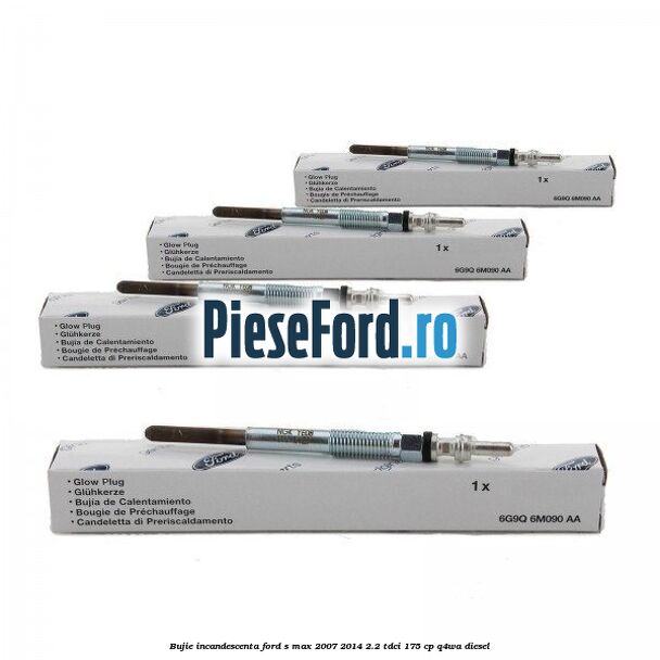 Bujie incandescenta Ford S-Max 2007-2014 2.2 TDCi 175 cp Q4WA diesel