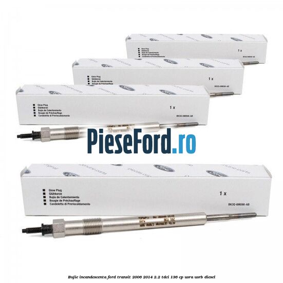Bujie incandescenta Ford Transit 2006-2014 2.2 TDCi 136 cp USRA, USRB diesel