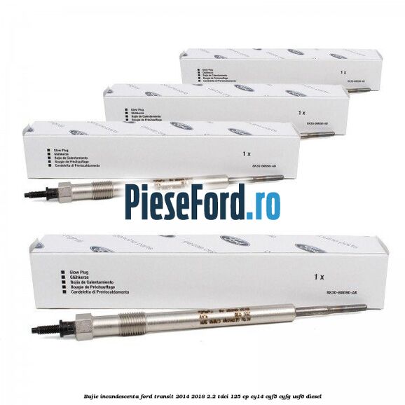 Bujie incandescenta Ford Transit 2014-2018 2.2 TDCi 125 cp CY14, CYF5, CYFG, USF6 diesel