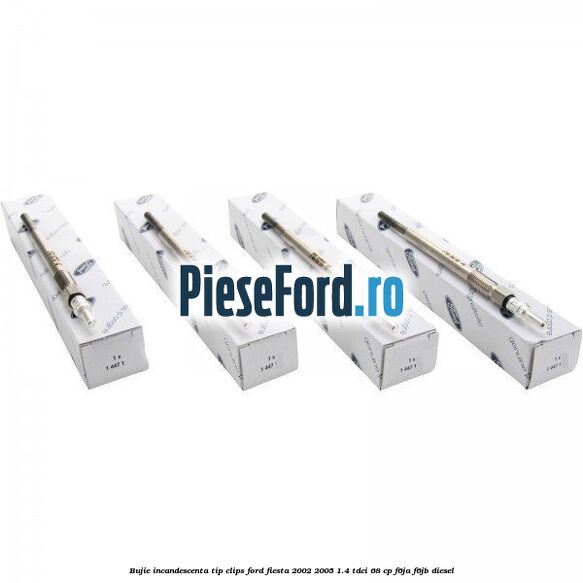 Bujie incandescenta, tip clips Ford Fiesta 2002-2005 1.4 TDCi 68 cp Bujie incandescenta, tip clips Ford Fiesta 2002-2005 1.4 TDCi 68 cp F6JA, F6JB diesel