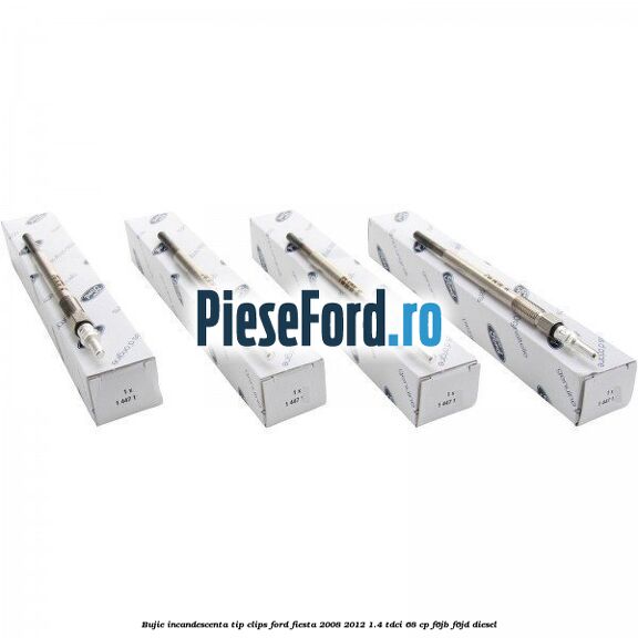 Bujie incandescenta, tip clips Ford Fiesta 2008-2012 1.4 TDCi 68 cp F6JB, F6JD diesel
