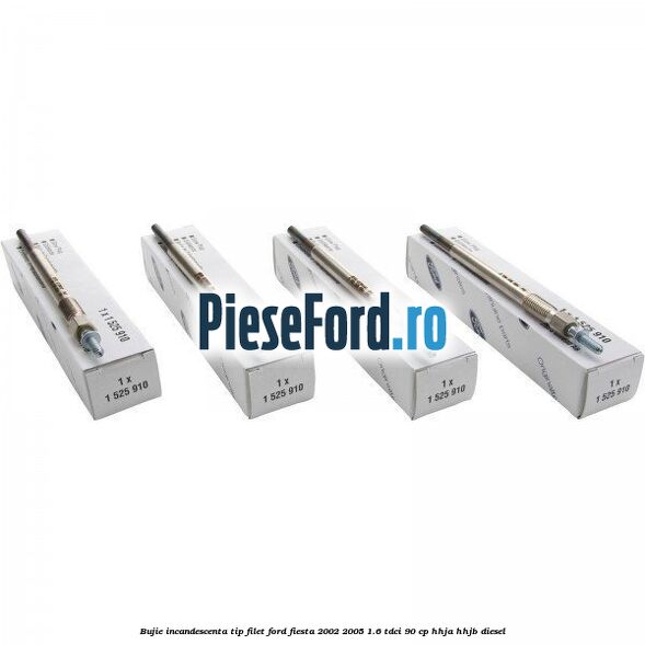 Bujie incandescenta, tip filet Ford Fiesta 2002-2005 1.6 TDCi 90 cp HHJA, HHJB diesel