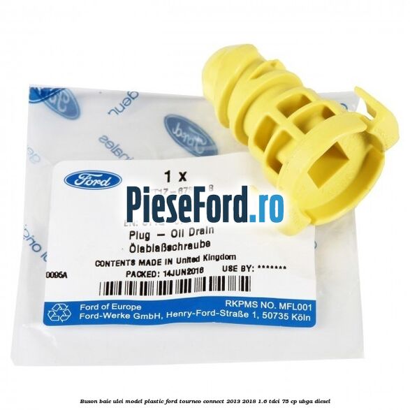 Buson baie ulei model plastic Ford Tourneo Connect 2013-2018 1.6 TDCi 75 cp UBGA diesel