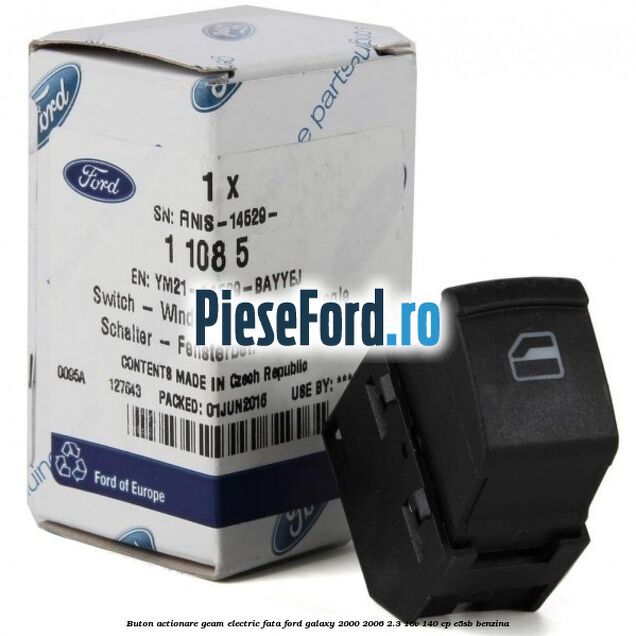 Buton actionare geam electric fata Ford Galaxy 2000-2006 2.3 16V 140 cp E5SB benzina