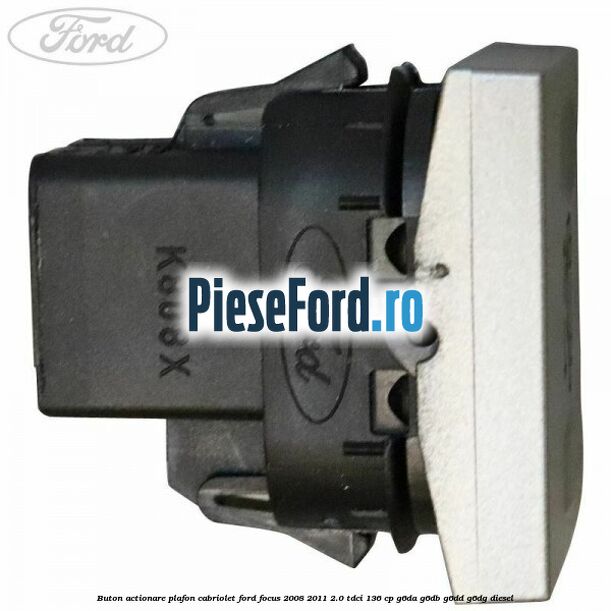 Buton actionare plafon cabriolet Ford Focus 2008-2011 2.0 TDCi 136 cp G6DA, G6DB, G6DD, G6DG diesel