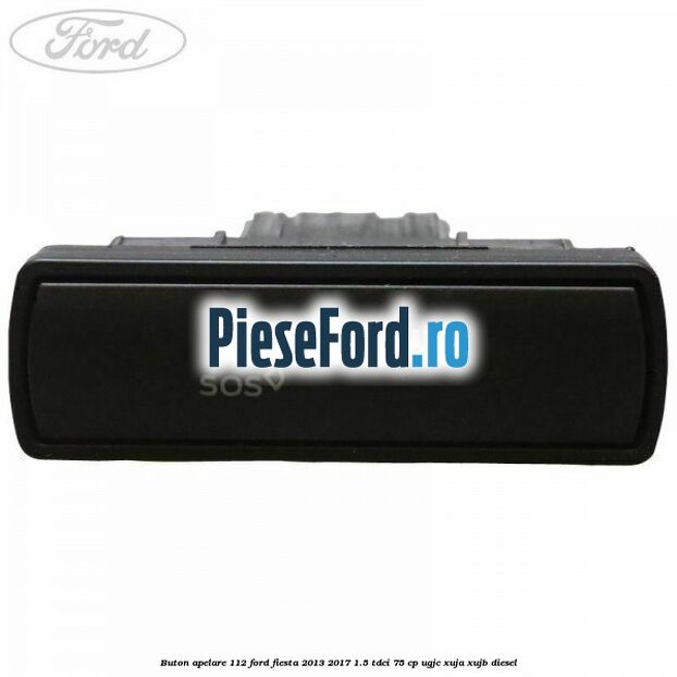 Buton apelare 112 Ford Fiesta 2013-2017 1.5 TDCi 75 cp UGJC, XUJA, XUJB diesel