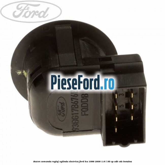 Buton comanda reglaj oglinda electrica Ford Ka 1996-2008 1.6 i 95 cp CDB, CDC benzina