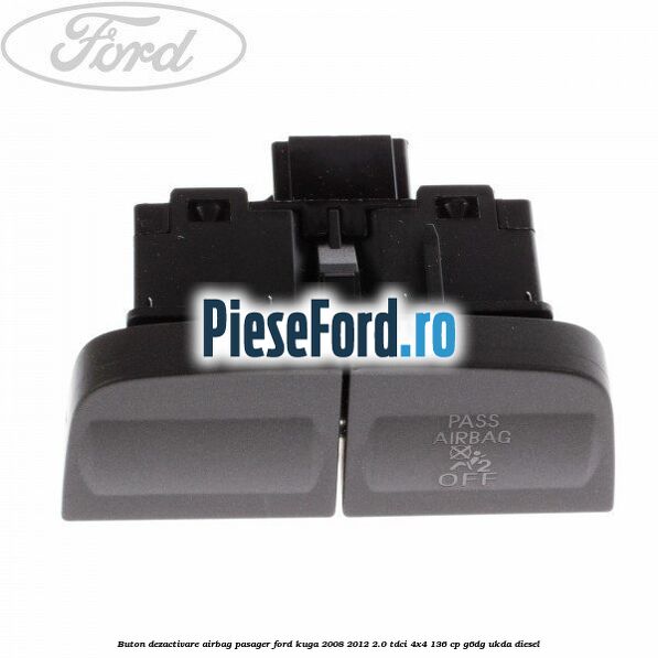Buton dezactivare airbag pasager Ford Kuga 2008-2012 2.0 TDCi 4x4 136 cp G6DG, UKDA diesel