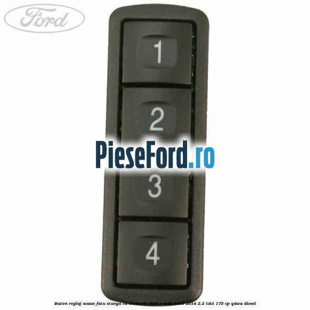 Buton reglaj scaun fata stanga cu memorie Ford S-Max 2007-2014 2.2 TDCi 175 cp Q4WA diesel