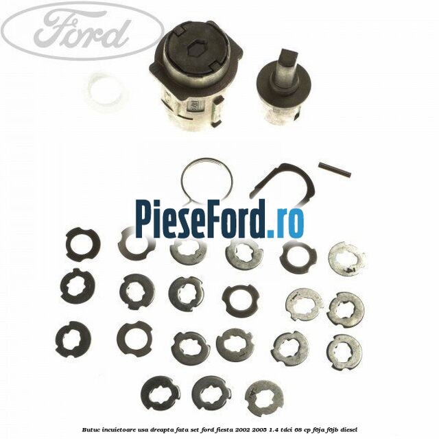 Butuc incuietoare usa dreapta fata set Ford Fiesta 2002-2005 1.4 TDCi 68 cp Butuc incuietoare usa dreapta fata set Ford Fiesta 2002-2005 1.4 TDCi 68 cp F6JA, F6JB diesel