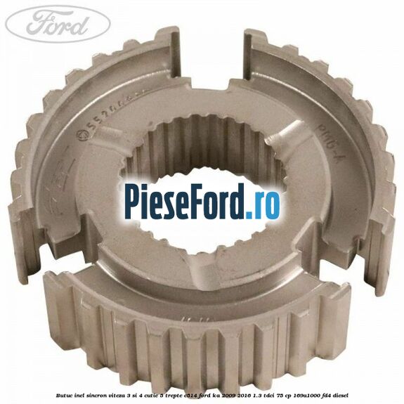 Butuc inel sincron viteza 3 si 4 cutie 5 trepte C514 Ford Ka 2009-2016 1.3 TDCi 75 cp 169A1000, FD4 diesel