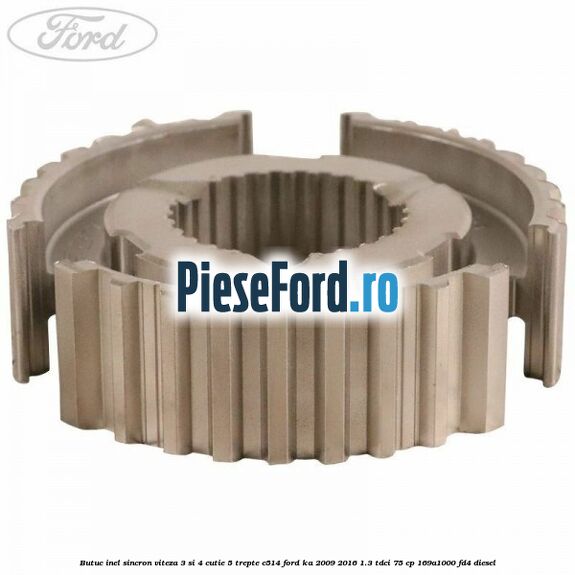 Butuc inel sincron viteza 3 si 4 cutie 5 trepte C514 Ford Ka 2009-2016 1.3 TDCi 75 cp 169A1000, FD4 diesel
