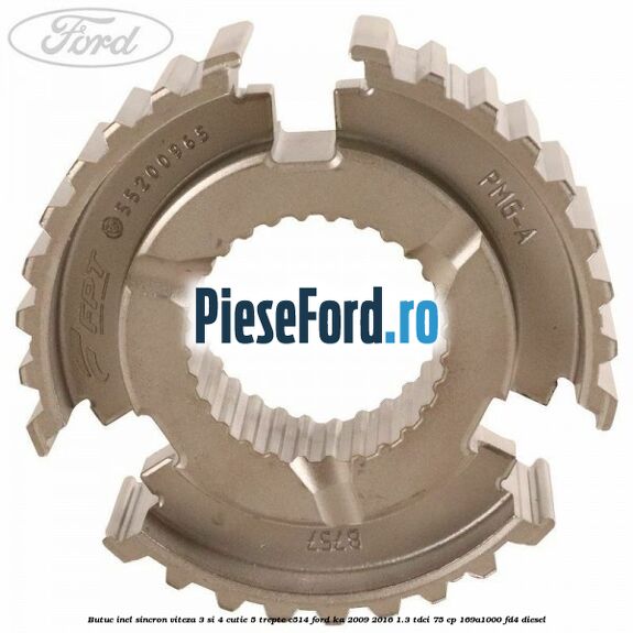 Butuc inel sincron viteza 3 si 4 cutie 5 trepte C514 Ford Ka 2009-2016 1.3 TDCi 75 cp 169A1000, FD4 diesel