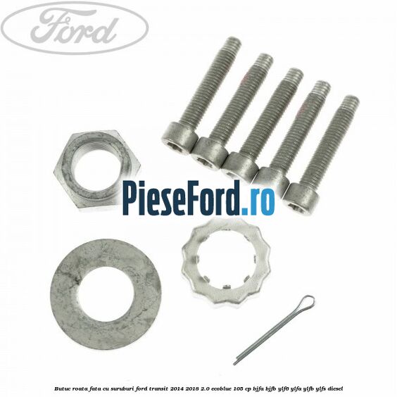 Butuc roata fata cu suruburi Ford Transit 2014-2018 2.0 EcoBlue 105 cp Butuc roata fata cu suruburi Ford Transit 2014-2018 2.0 EcoBlue 105 cp BJFA, BJFB, YLF6, YLFA, YLFB, YLFS diesel