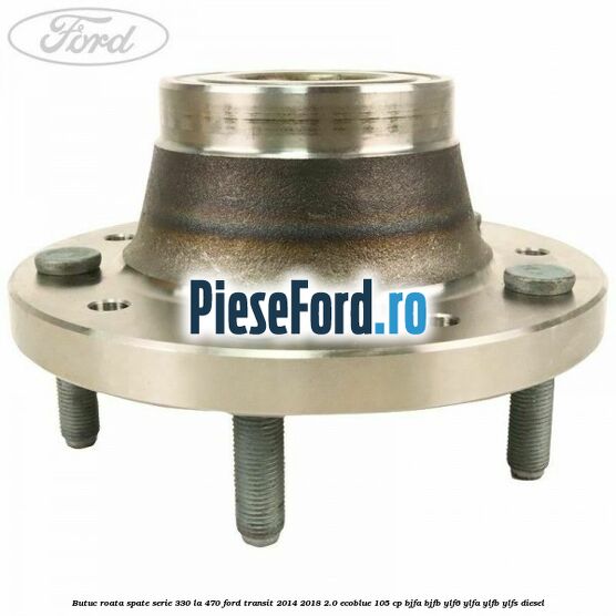 Butuc roata spate serie 330 la 470 Ford Transit 2014-2018 2.0 EcoBlue 105 cp Butuc roata spate serie 330 la 470 Ford Transit 2014-2018 2.0 EcoBlue 105 cp BJFA, BJFB, YLF6, YLFA, YLFB, YLFS diesel
