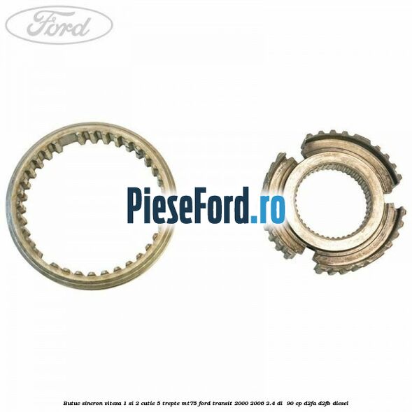 Butuc sincron viteza 1 si 2 cutie 5 trepte MT75 Ford Transit 2000-2006 2.4 DI  90 cp D2FA, D2FB diesel
