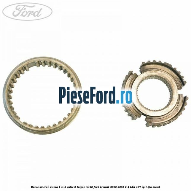 Butuc sincron viteza 1 si 2 cutie 5 trepte MT75 Ford Transit 2000-2006 2.4 TDCi 137 cp H9FA diesel
