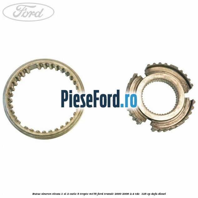 Butuc sincron viteza 1 si 2 cutie 5 trepte MT75 Ford Transit 2000-2006 2.4 TDE  125 cp DOFA diesel
