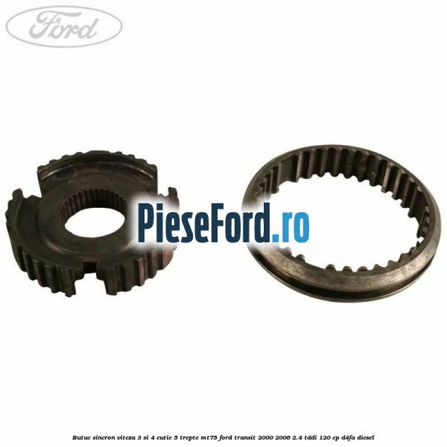 Butuc sincron viteza 3 si 4 cutie 5 trepte MT75 Ford Transit 2000-2006 2.4 TDdi 120 cp D4FA diesel