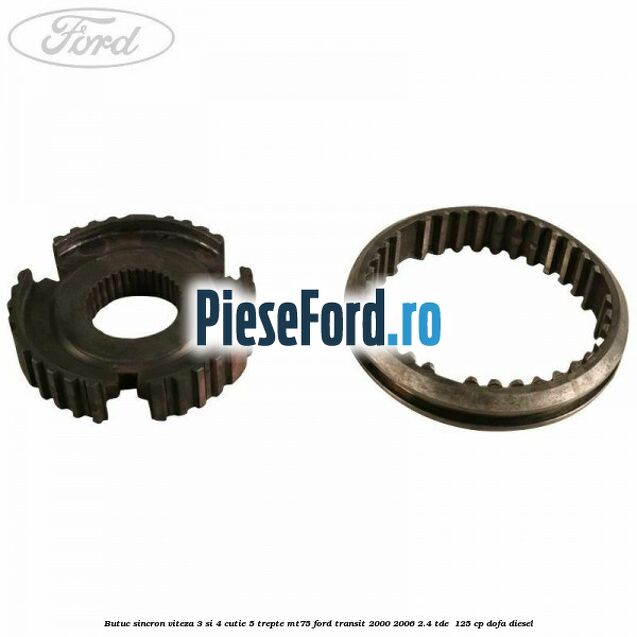 Butuc sincron viteza 3 si 4 cutie 5 trepte MT75 Ford Transit 2000-2006 2.4 TDE  125 cp DOFA diesel