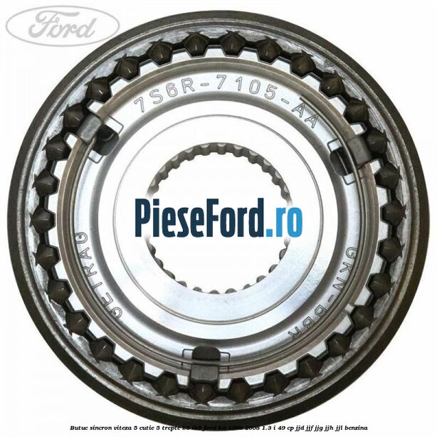 Butuc sincron viteza 5 cutie 5 trepte B5/IB5 Ford Ka 1996-2008 1.3 i 49 cp JJD, JJF, JJG, JJH, JJL benzina