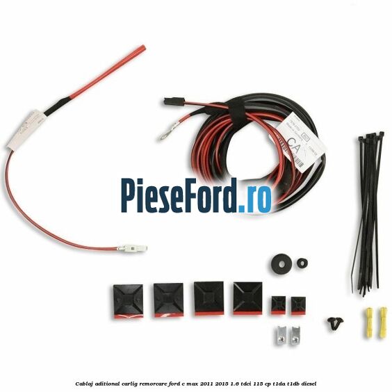 Cablaj aditional carlig remorcare Ford C-Max 2011-2015 1.6 TDCi 115 cp Cablaj aditional carlig remorcare Ford C-Max 2011-2015 1.6 TDCi 115 cp T1DA, T1DB diesel