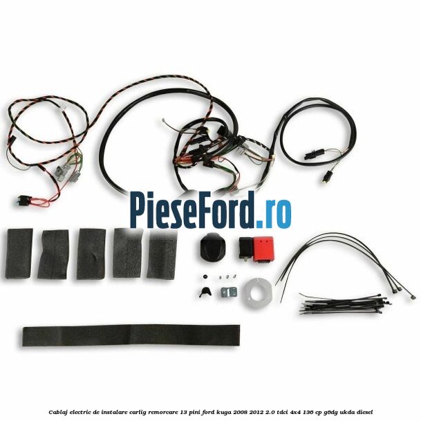 Cablaj electric de instalare carlig remorcare 13 pini Ford Kuga 2008-2012 2.0 TDCi 4x4 136 cp Cablaj electric de instalare carlig remorcare 13 pini Ford Kuga 2008-2012 2.0 TDCi 4x4 136 cp G6DG, UKDA diesel