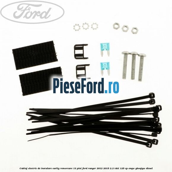 Cablaj electric de instalare carlig remorcare 13 pini Ford Ranger 2012-2015 2.2 TDCi 125 cp ENQW, GBVAJQW diesel