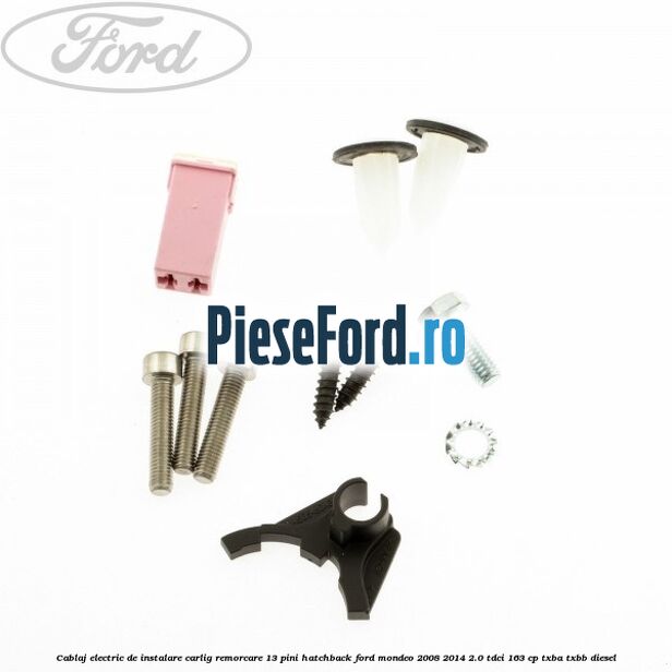 Cablaj electric de instalare carlig remorcare 13 pini hatchback Ford Mondeo 2008-2014 2.0 TDCi 163 cp TXBA, TXBB diesel