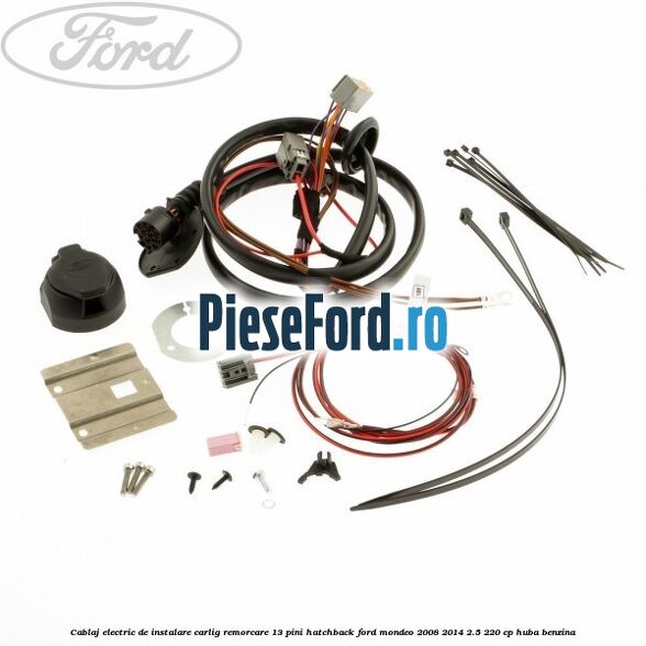Cablaj electric de instalare carlig remorcare 13 pini hatchback Ford Mondeo 2008-2014 2.5 220 cp HUBA benzina