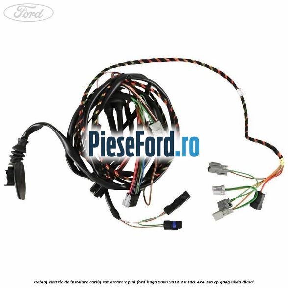 Cablaj electric de instalare carlig remorcare 7 pini Ford Kuga 2008-2012 2.0 TDCi 4x4 136 cp G6DG, UKDA diesel