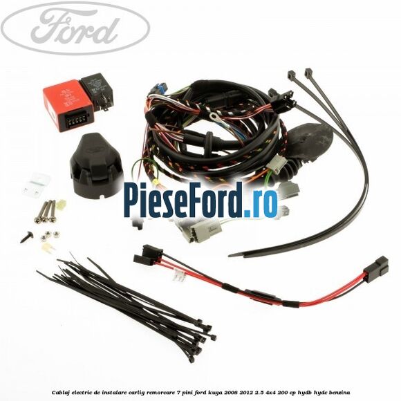 Cablaj electric de instalare carlig remorcare 7 pini Ford Kuga 2008-2012 2.5 4x4 200 cp Cablaj electric de instalare carlig remorcare 7 pini Ford Kuga 2008-2012 2.5 4x4 200 cp HYDB, HYDC benzina