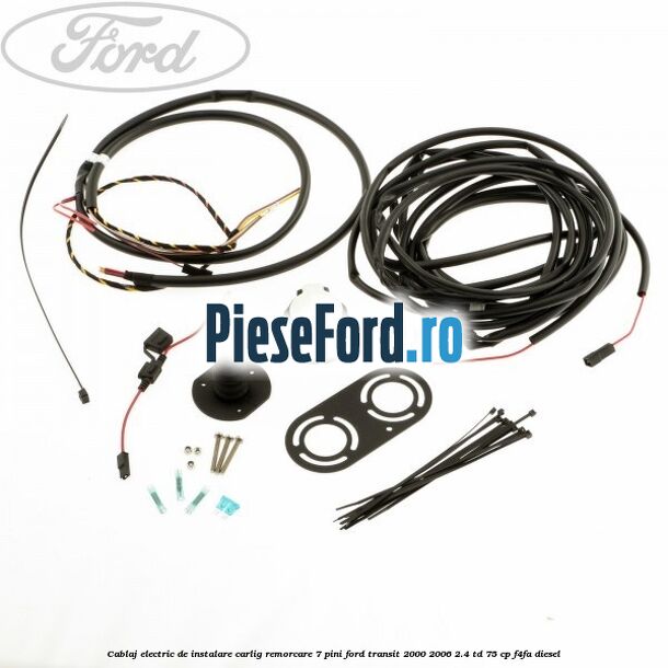 Cablaj electric de instalare carlig remorcare 7 pini Ford Transit 2000-2006 2.4 TD 75 cp F4FA diesel