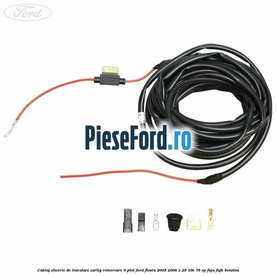 Cablaj electric de instalare carlig remorcare 9 pini Ford Fiesta 2005-2008 1.25 16V 75 cp FUJA, FUJB benzina