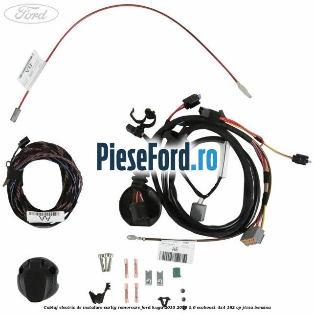 Cablaj electric de instalare carlig remorcare Ford Kuga 2013-2016 1.6 EcoBoost 4x4 182 cp JTMA benzina