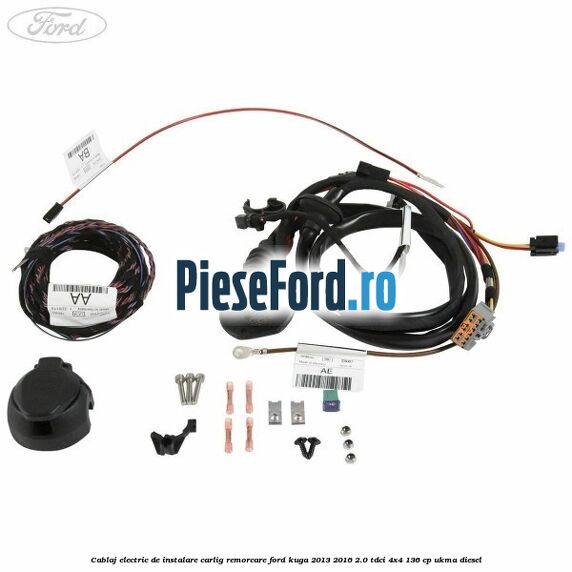 Cablaj electric de instalare carlig remorcare Ford Kuga 2013-2016 2.0 TDCi 4x4 136 cp UKMA diesel