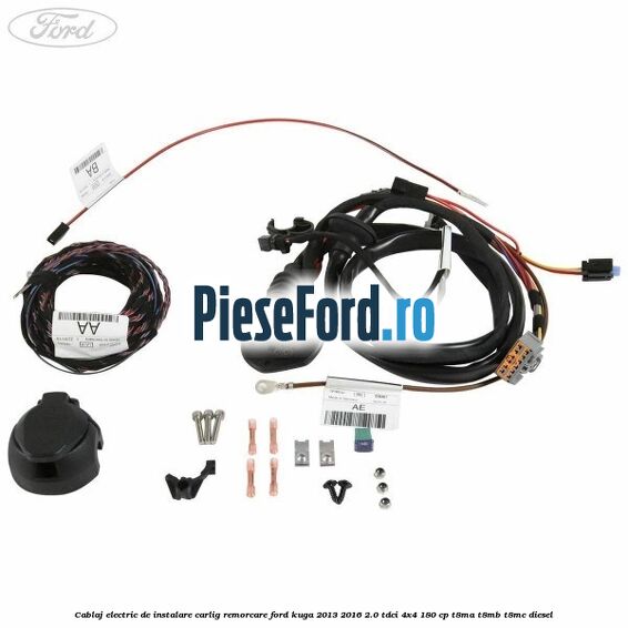 Cablaj electric de instalare carlig remorcare Ford Kuga 2013-2016 2.0 TDCi 4x4 180 cp Cablaj electric de instalare carlig remorcare Ford Kuga 2013-2016 2.0 TDCi 4x4 180 cp T8MA, T8MB, T8MC diesel