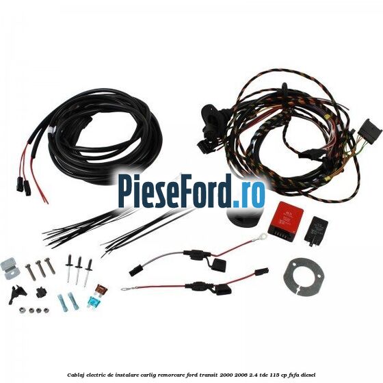Cablaj electric de instalare carlig remorcare Ford Transit 2000-2006 2.4 TDE 115 cp FXFA diesel