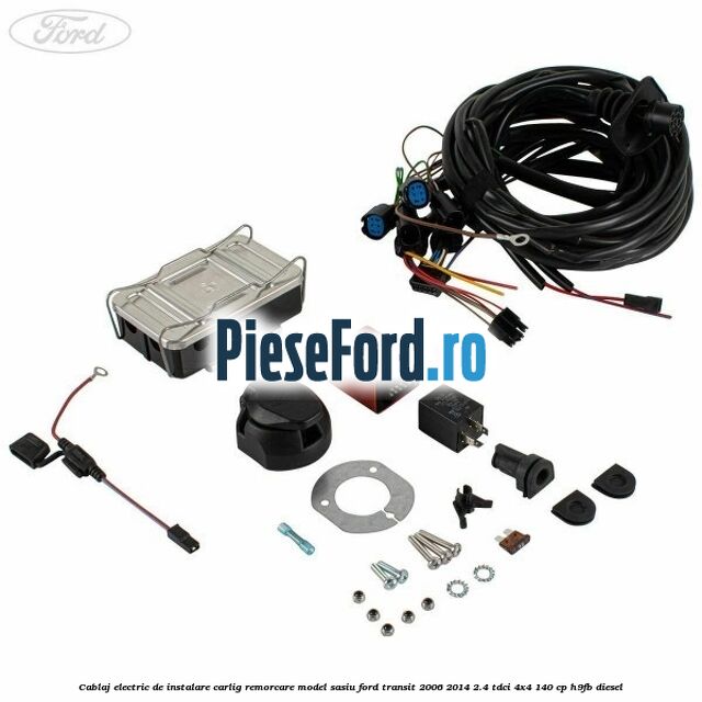 Cablaj electric de instalare carlig remorcare model sasiu Ford Transit 2006-2014 2.4 TDCi 4x4 140 cp H9FB diesel