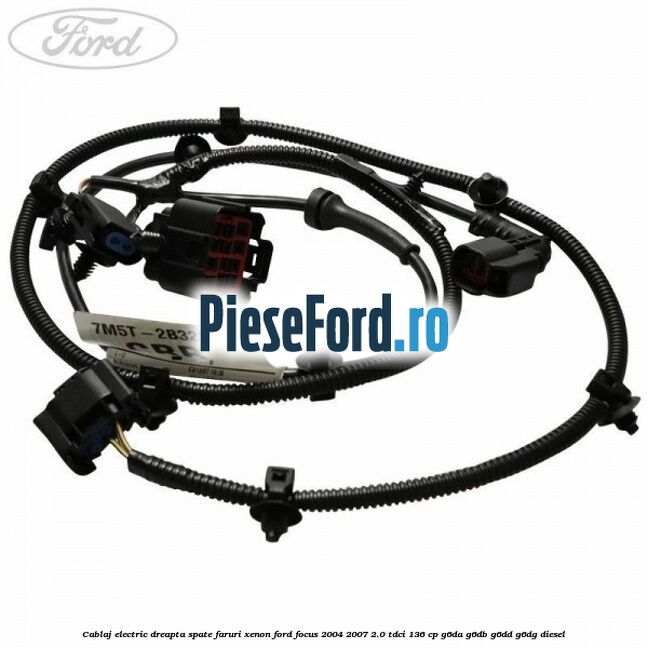 Cablaj electric dreapta spate faruri xenon Ford Focus 2004-2007 2.0 TDCi 136 cp G6DA, G6DB, G6DD, G6DG diesel