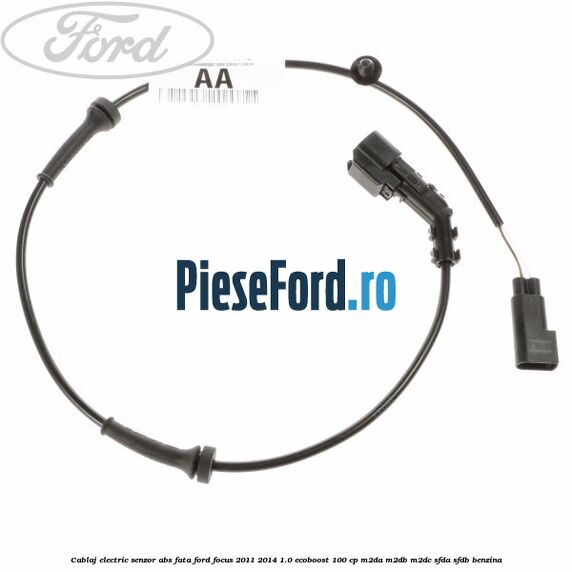 Cablaj electric senzor abs fata Ford Focus 2011-2014 1.0 EcoBoost 100 cp M2DA, M2DB, M2DC, SFDA, SFDB benzina