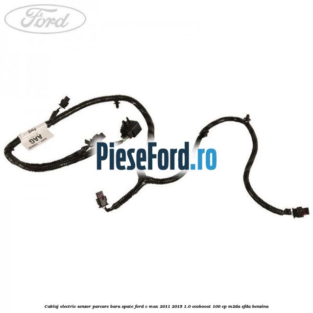 Cablaj electric senzor parcare bara spate Ford C-Max 2011-2015 1.0 EcoBoost 100 cp M2DA, SFDA benzina
