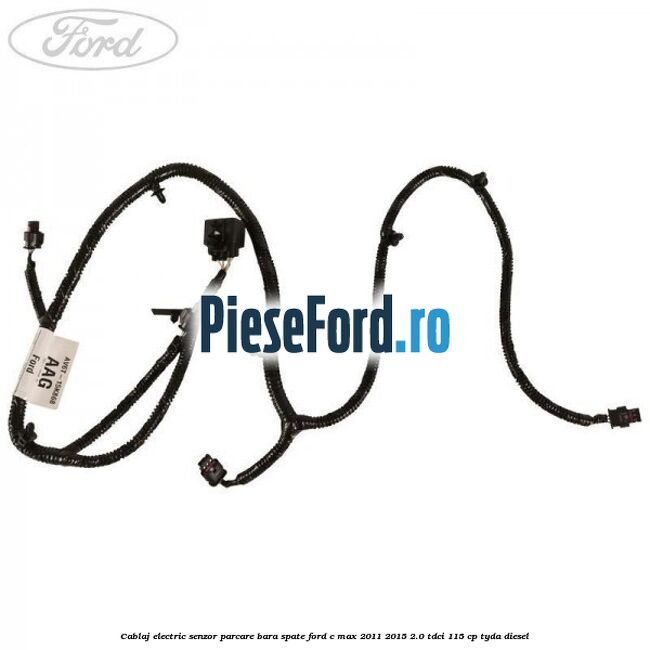 Cablaj electric senzor parcare bara spate Ford C-Max 2011-2015 2.0 TDCi 115 cp TYDA diesel
